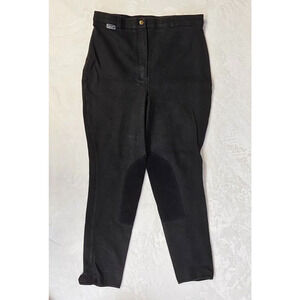 BREECHES Ladies 32 waist Eqituff BLACK Front Zip